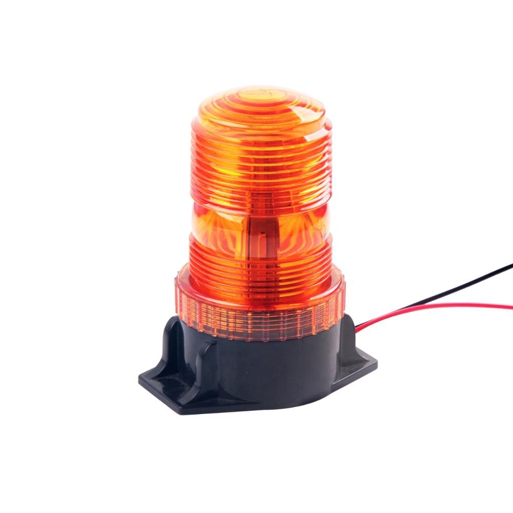 LED-018 Yellow Beacon LED 12-30W 6W Led Strobe Light Amber 1 Strobe Pattern Led Strobe Light for School Bus